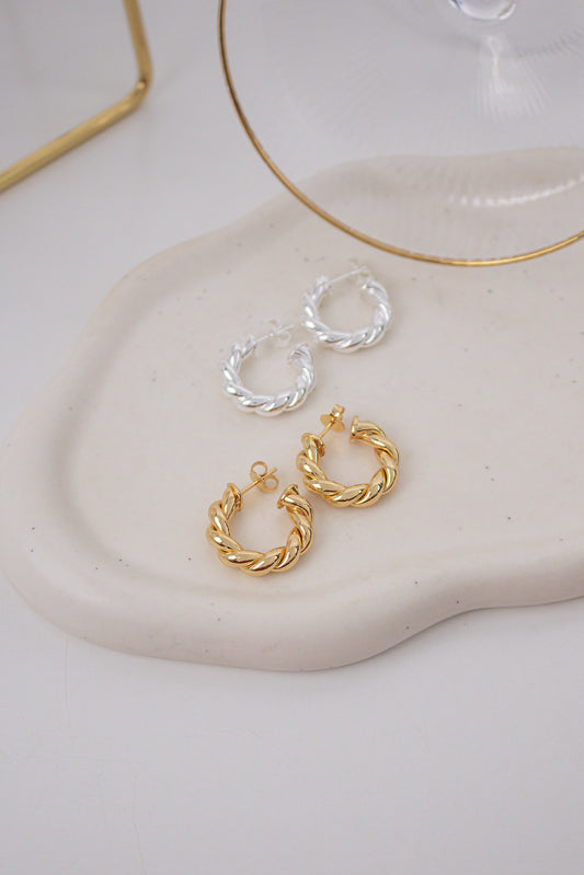 Brinco Âmbar Dourado