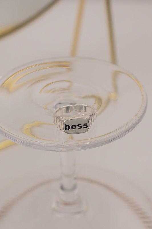 Anel Girl Boss Prata