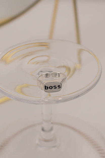 Anel Girl Boss Prata