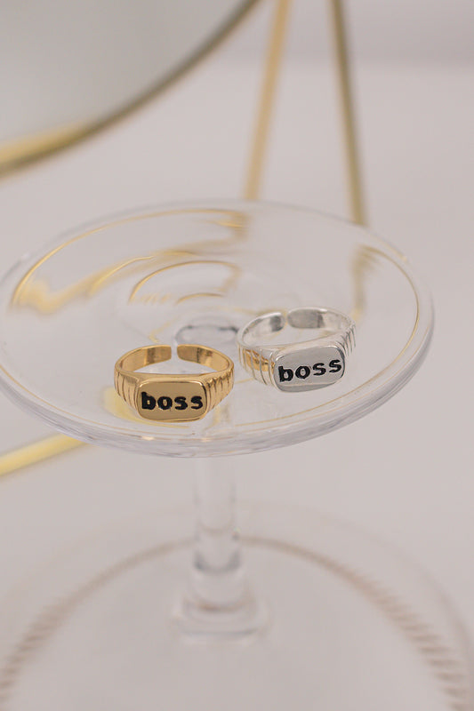 Anel Girl Boss Prata